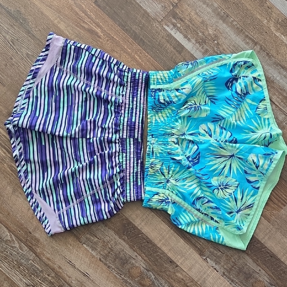 Athletic Works Purple and Blue Shorts Set